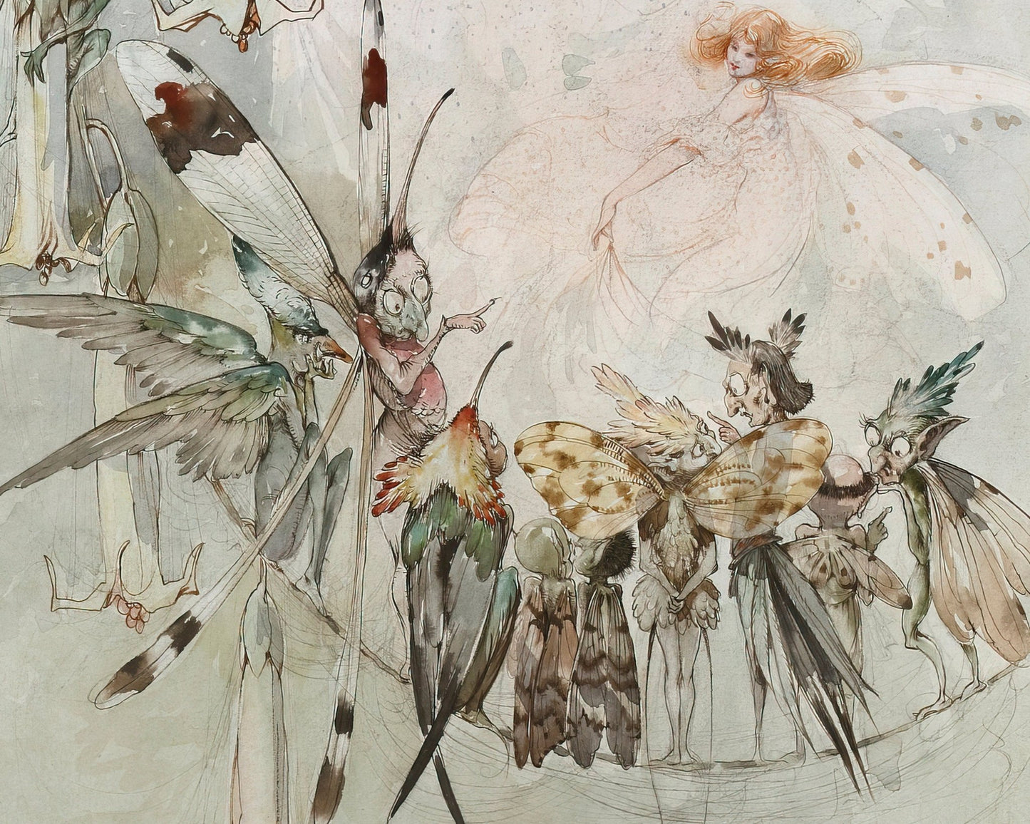 A. Duncan Carse "Exotics At Play" (c.1911) - Mabon Gallery