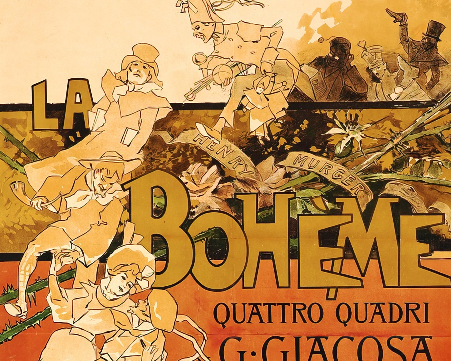 Adolfo Hohenstein "La bohème" (c.1895) - Mabon Gallery