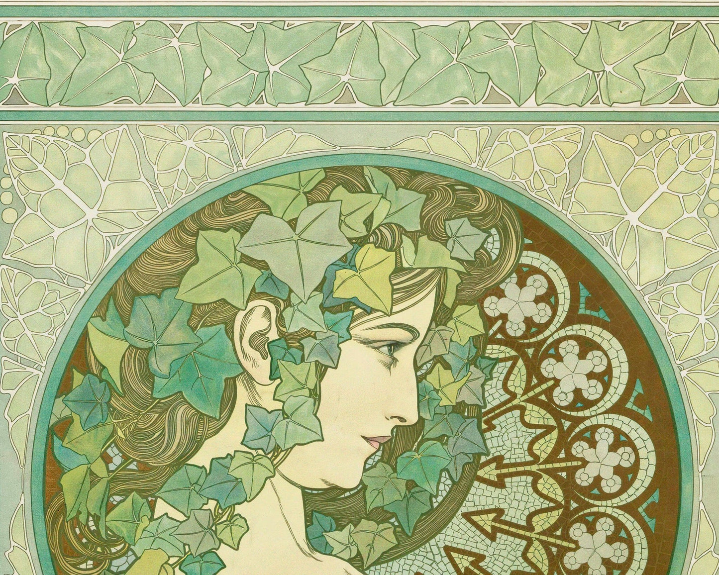 Alphonse Mucha "Ivy" (c.1901) - Mabon Gallery