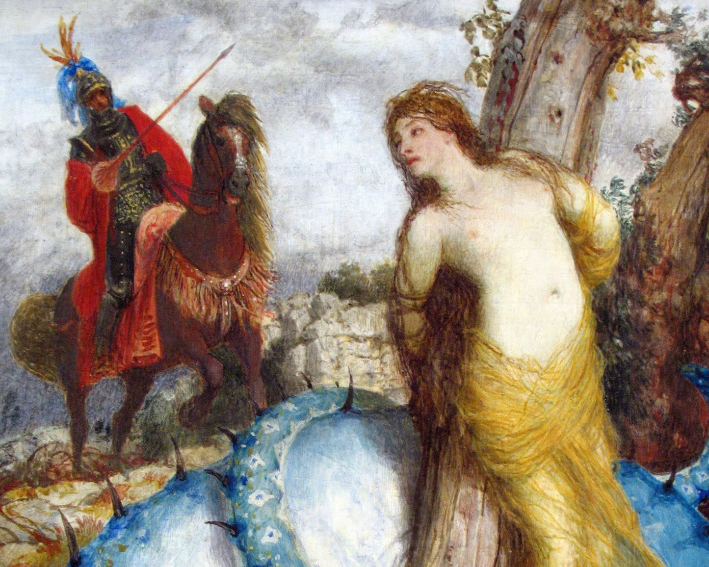 Arnold Böcklin "Roger Freeing Angelica" (c.1873) - Mabon Gallery