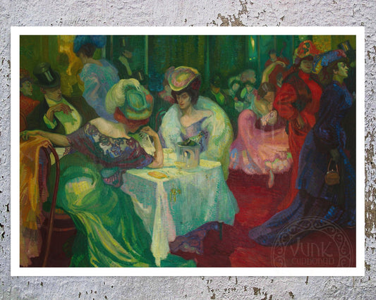 Axel Törneman "Night Café II" (c.1906) - Mabon Gallery