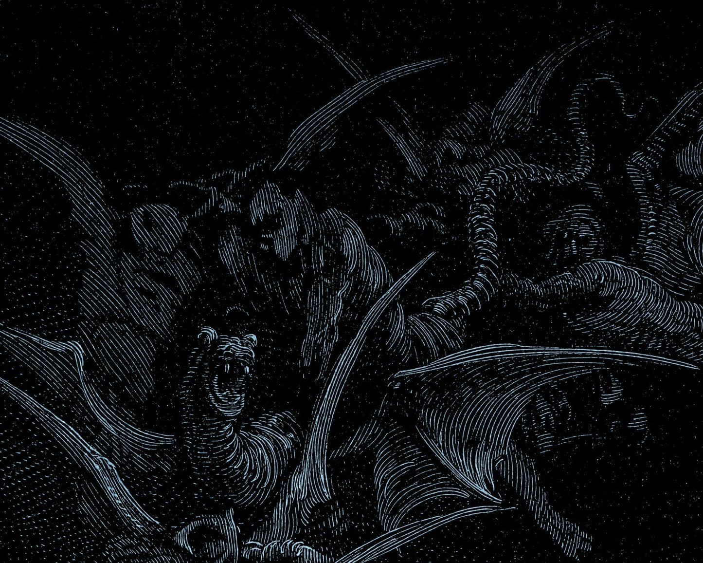 Biblical Illustration "The Fourth Horseman, Death on the Pale Horse" Gustave Doré (c.1865) - Mabon Gallery