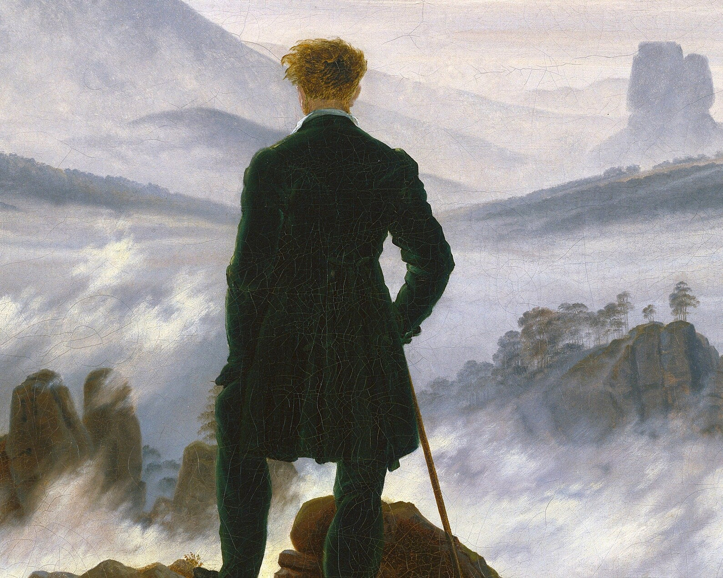 Caspar David Friedrich - "Wanderer above the Sea of Fog" (c. 1818) - Mabon Gallery