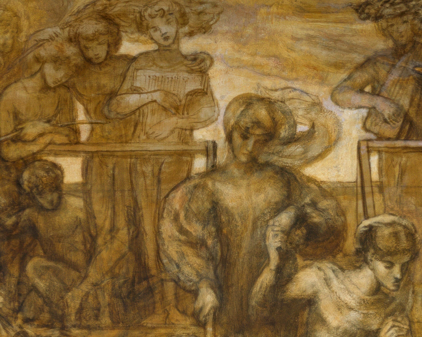 Dante Gabriel Rossetti "The Boat of Love" (c.1877) - Mabon Gallery