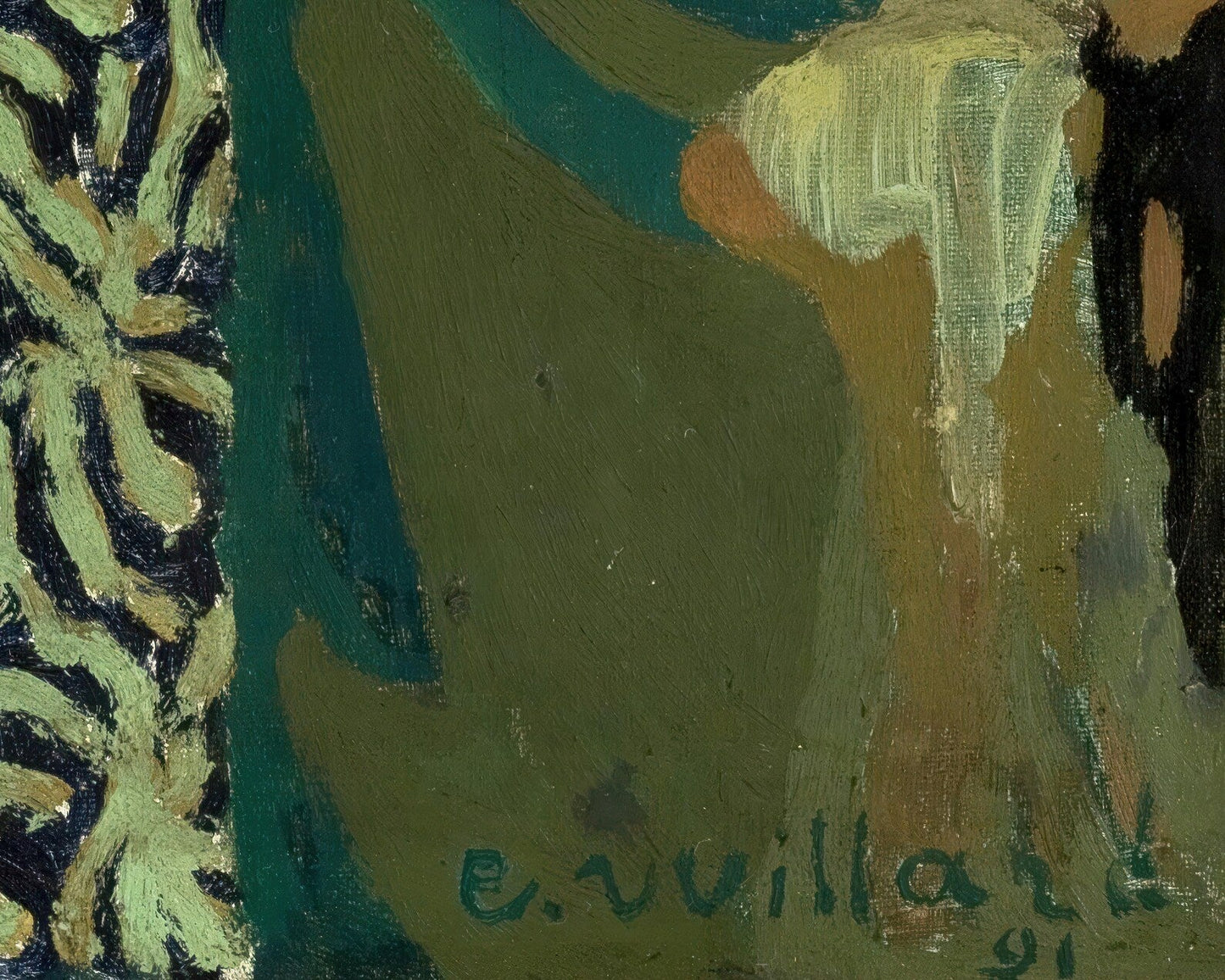 Édouard Vuillard "The Flowered Dress" (c.1891) - Mabon Gallery