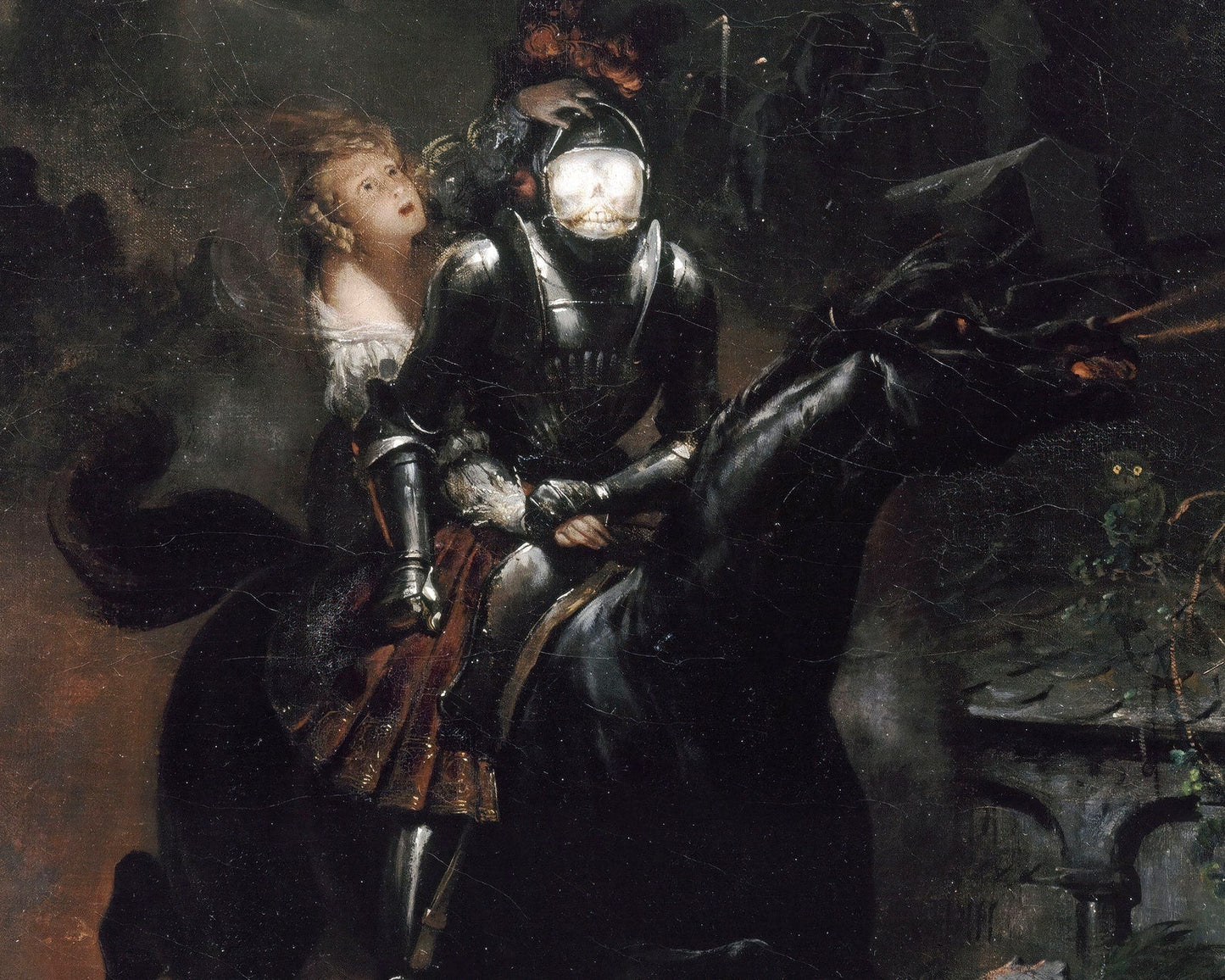 Émile Jean - Horace Vernet "The Dead Travel Fast" (c.1839) The Gothic Ballad of Lénore - Mabon Gallery