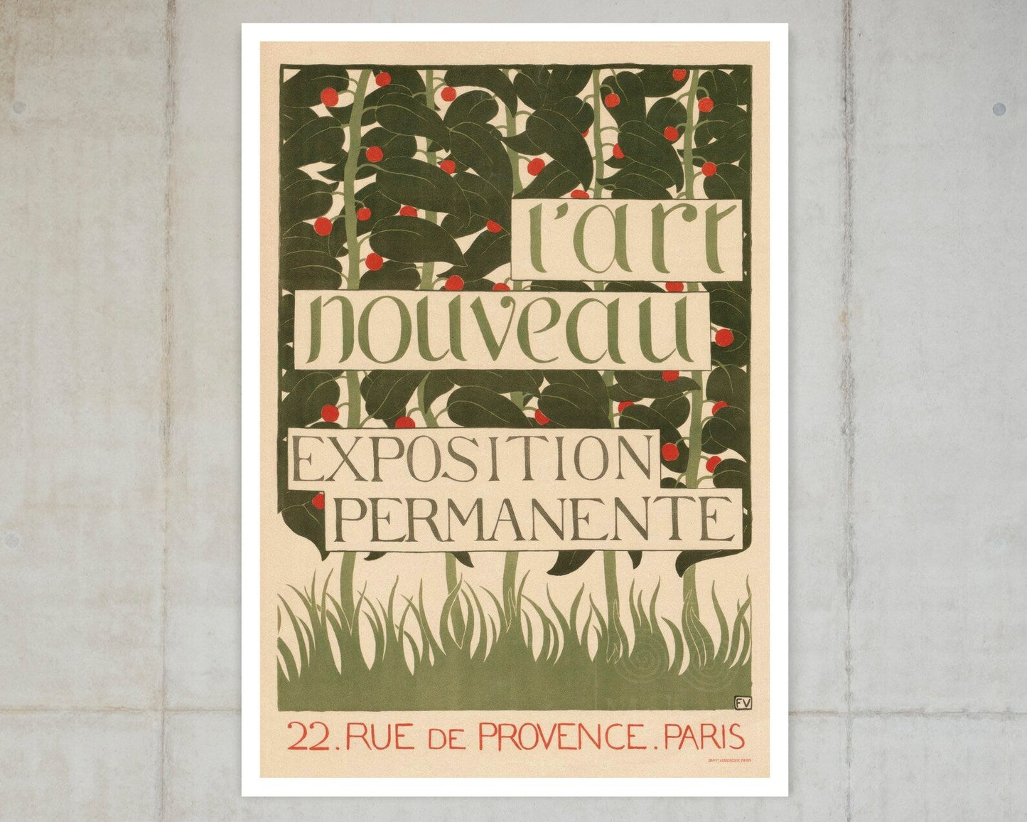 Félix Vallotton "L'Art Nouveau. Exposition Permamente" Vintage Exhibition Poster (c.1896) - Mabon Gallery