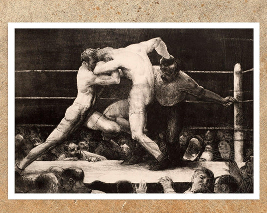 George Bellows "A Stag at Sharkey's" (c.1917) - Mabon Gallery