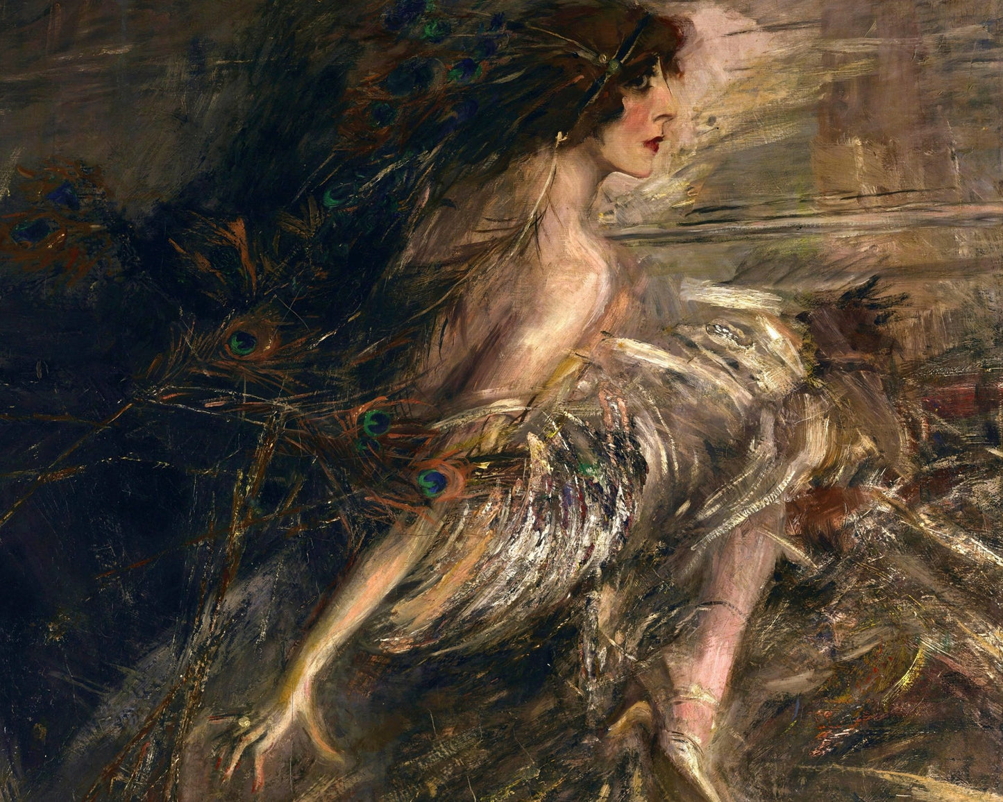 Giovanni Boldini "Portrait of Marchesa Luisa Casati" (c.1911) - Mabon Gallery