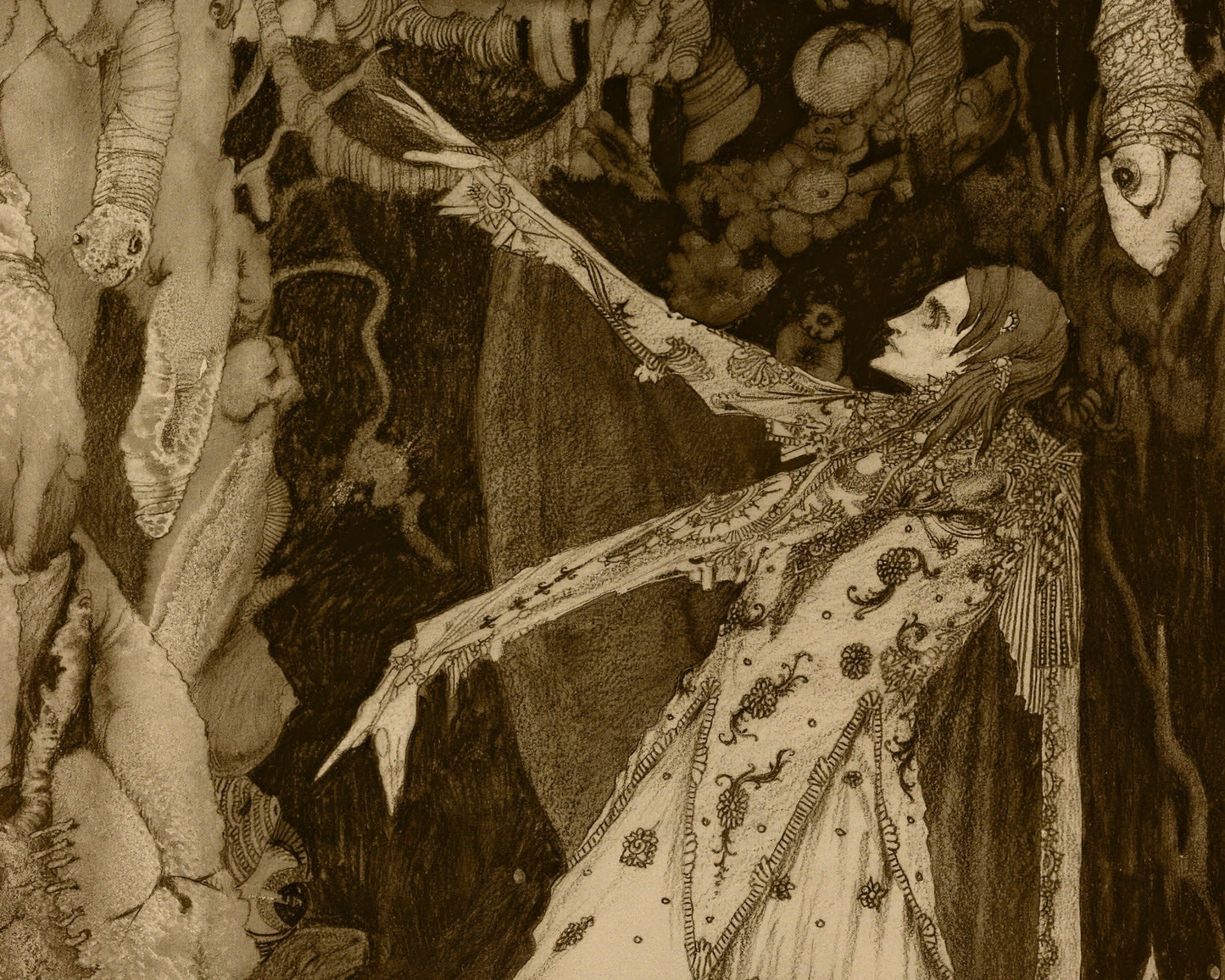 Harry Clarke "Oh How Heavenly Fair" (c.1924) - Mabon Gallery