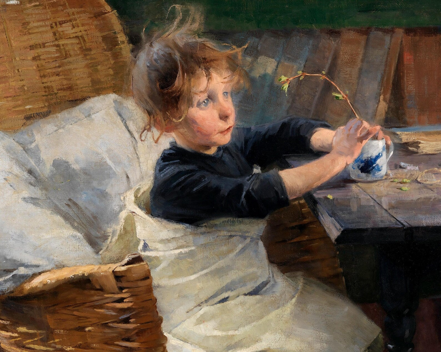 Helene Schjerfbeck "The Convalescent" (c.1888) - Mabon Gallery