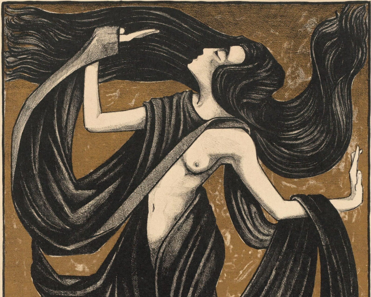 Henk Schilling "Danseres met Draperieën" (c.1919) - Mabon Gallery