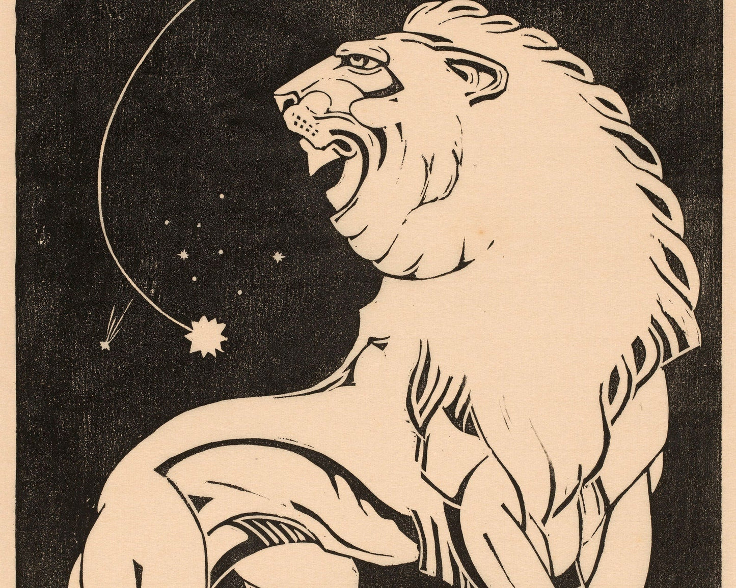 Henri van der Stok "Zodiac Sign: Leo" (c.1928) Astrological Star Constellation Birth Sign - Mabon Gallery