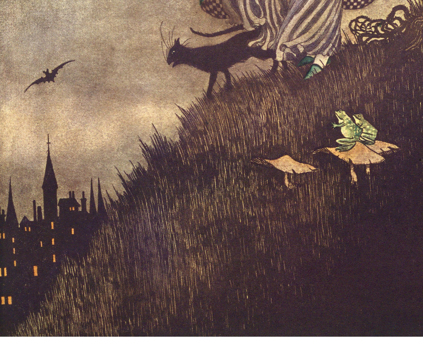 Ida Rentoul Outhwaite "The Little Witch" (c.1916) - Mabon Gallery