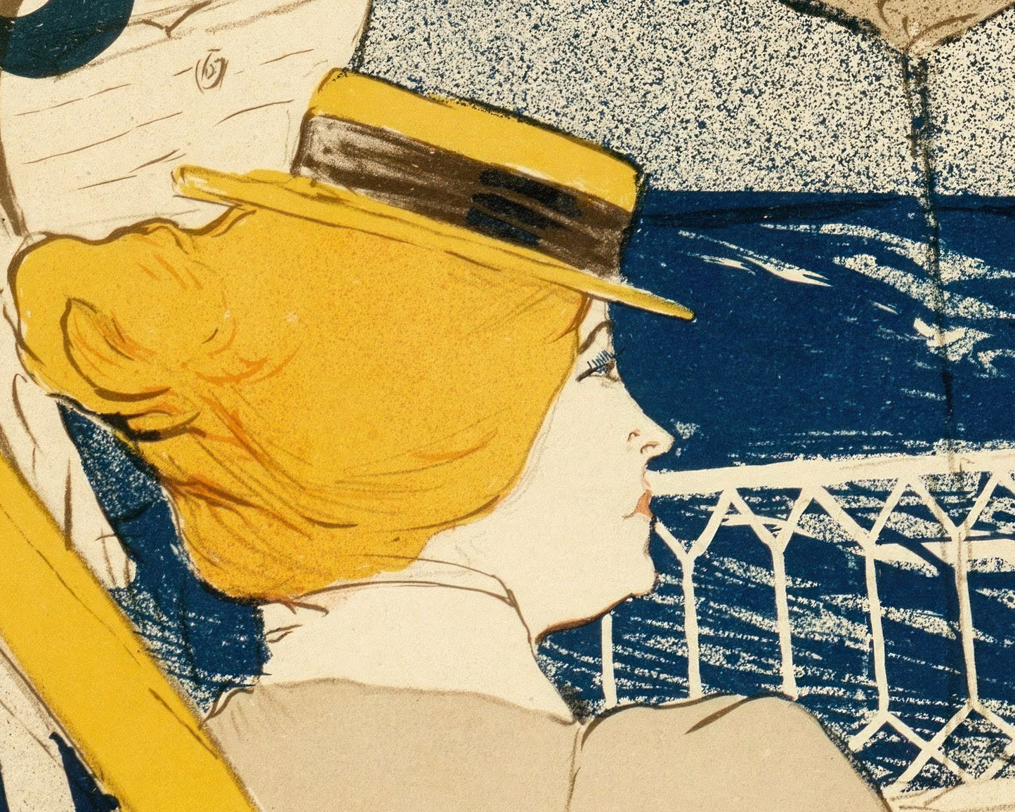 Henri de Toulouse-Lautrec "La Passagère du 54 (Salon des Cent)" (c.1895) Art Nouveau Poster - Mabon Gallery