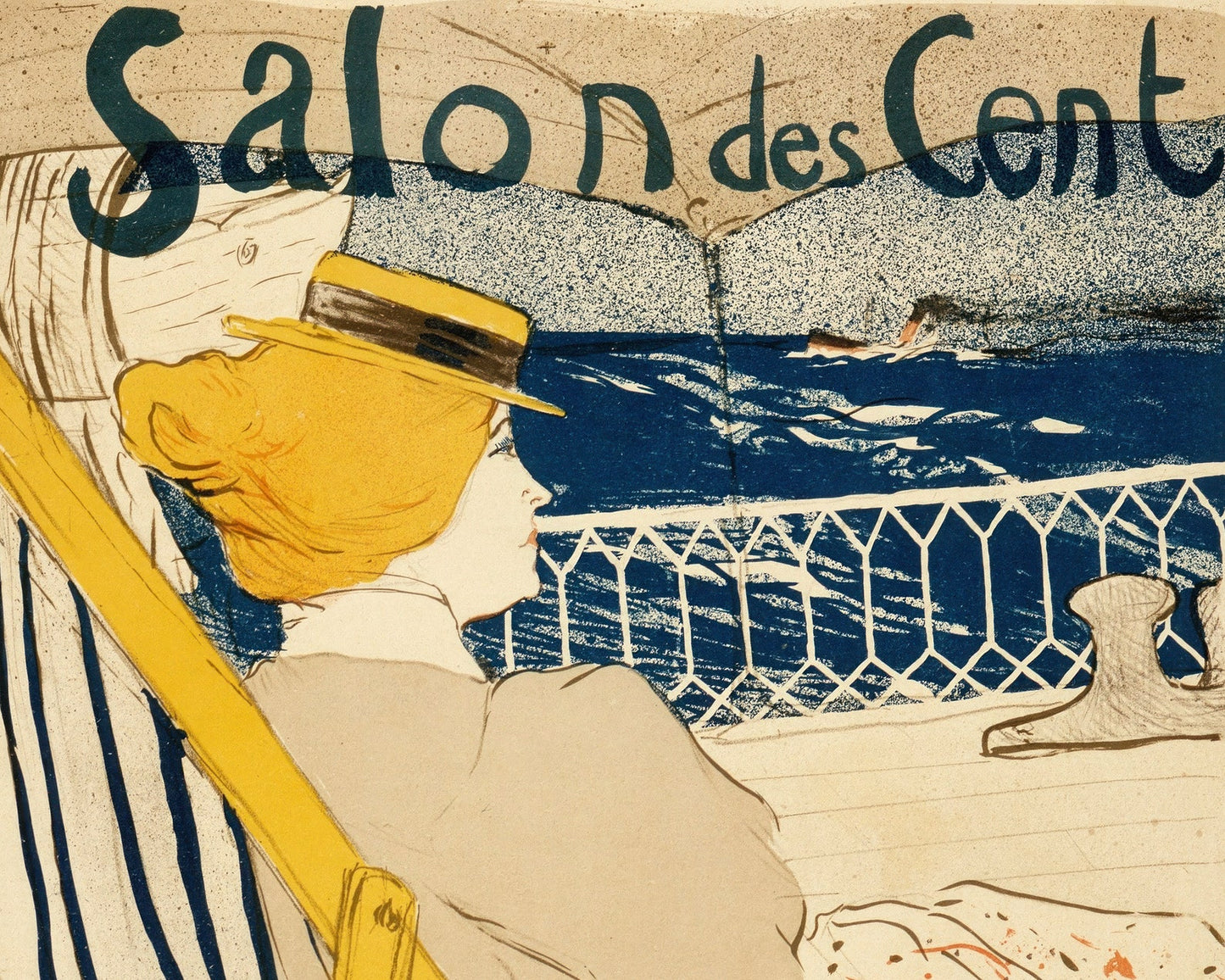 Henri de Toulouse-Lautrec "La Passagère du 54 (Salon des Cent)" (c.1895) Art Nouveau Poster - Mabon Gallery