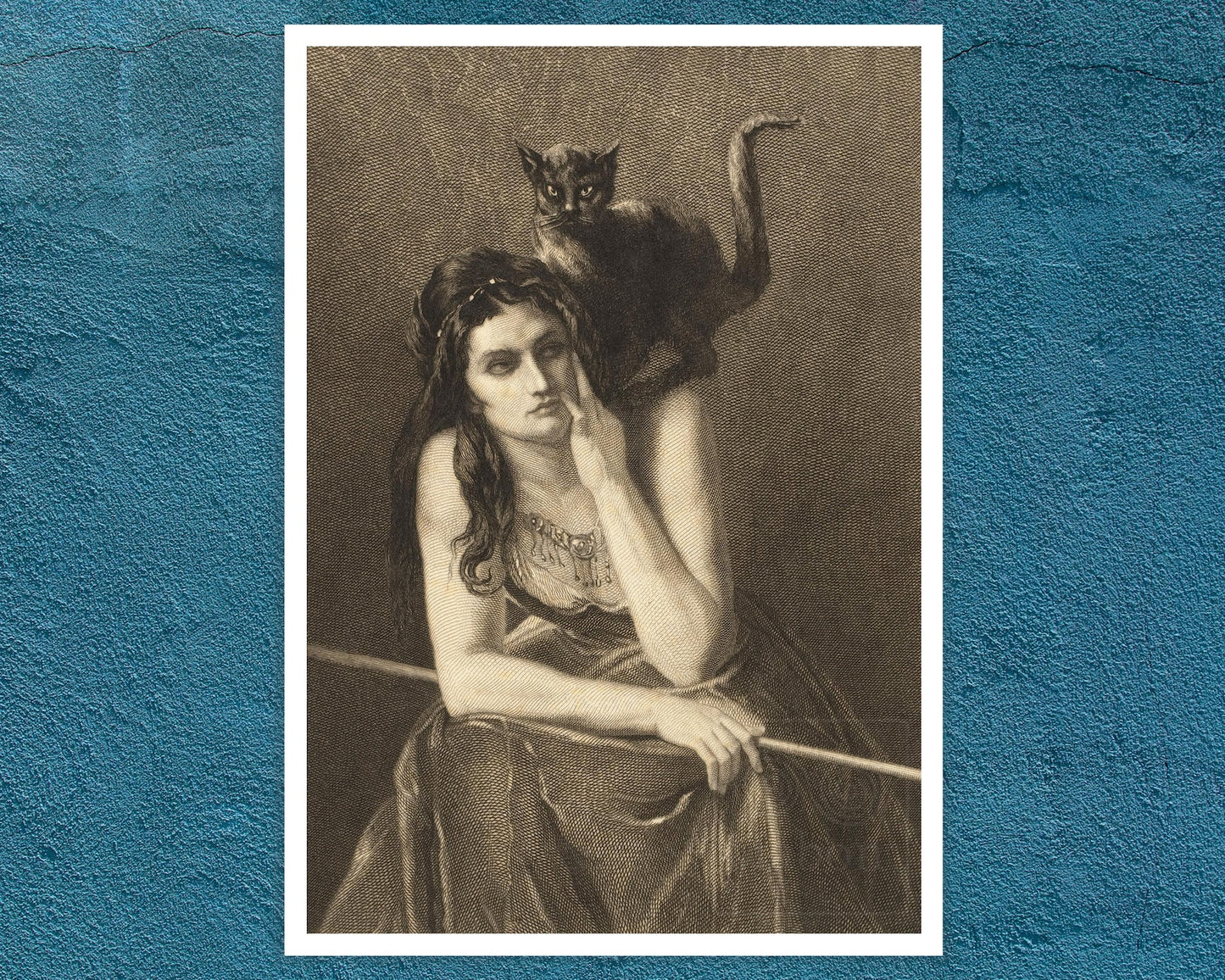 Auguste Danse "Woman With a Cat On Her Shoulder" (c.1875)
