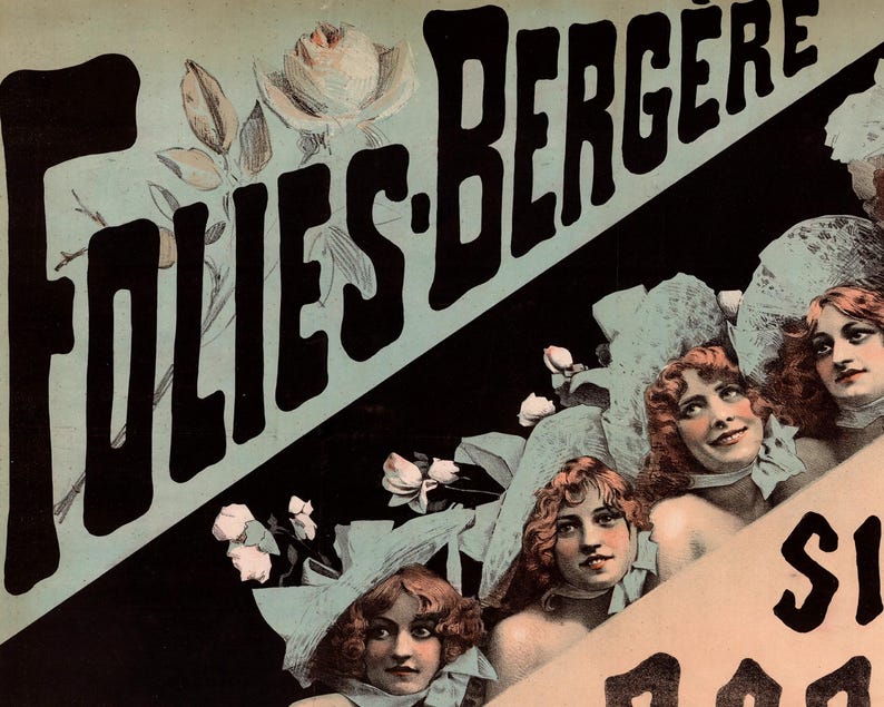 Alfred Choubrac "Folies-Bergère, Les Sisters Barrison" (c.1890)