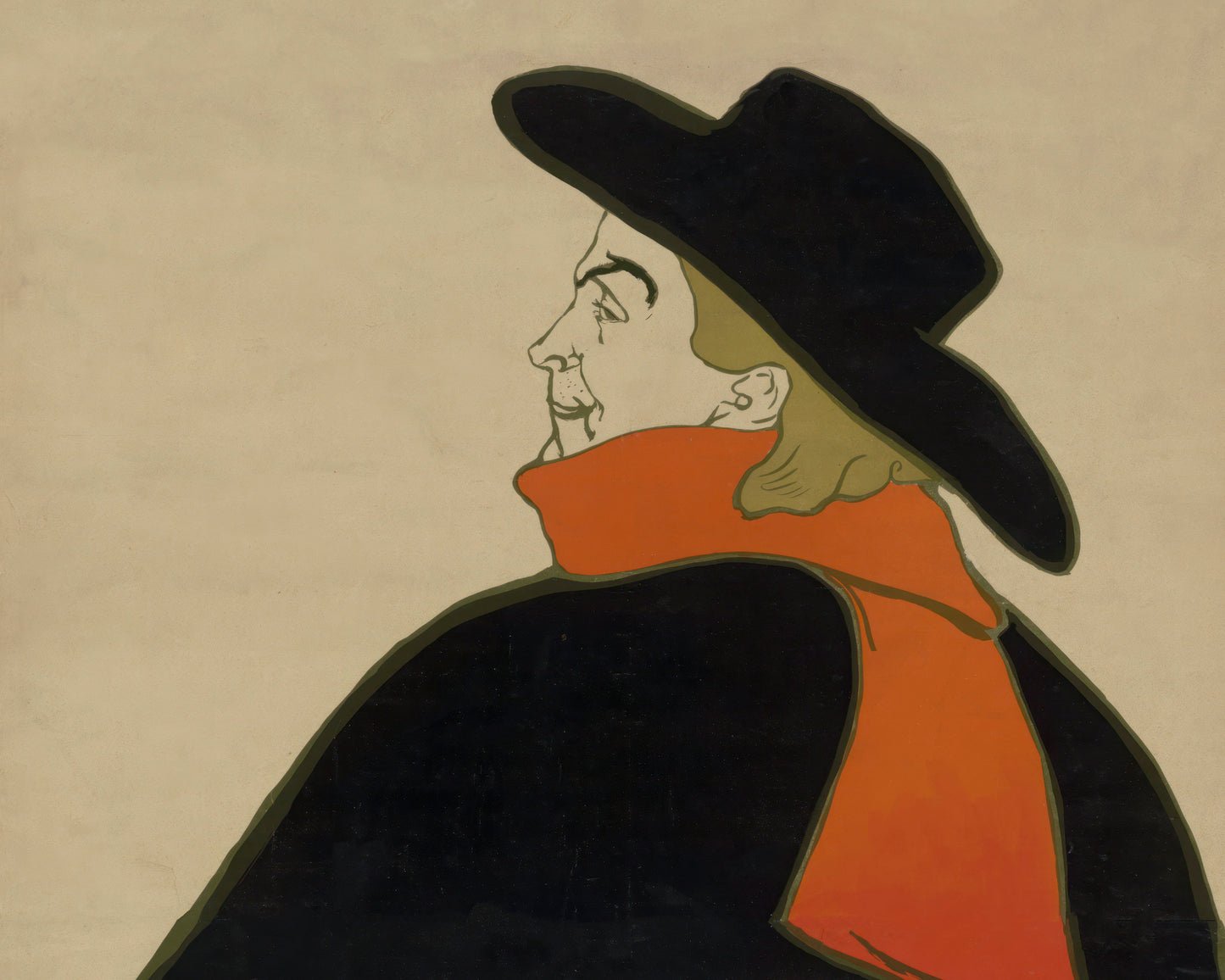 Henri de Toulouse-Lautrec "Aristede Bruant" (1893) - Mabon Gallery