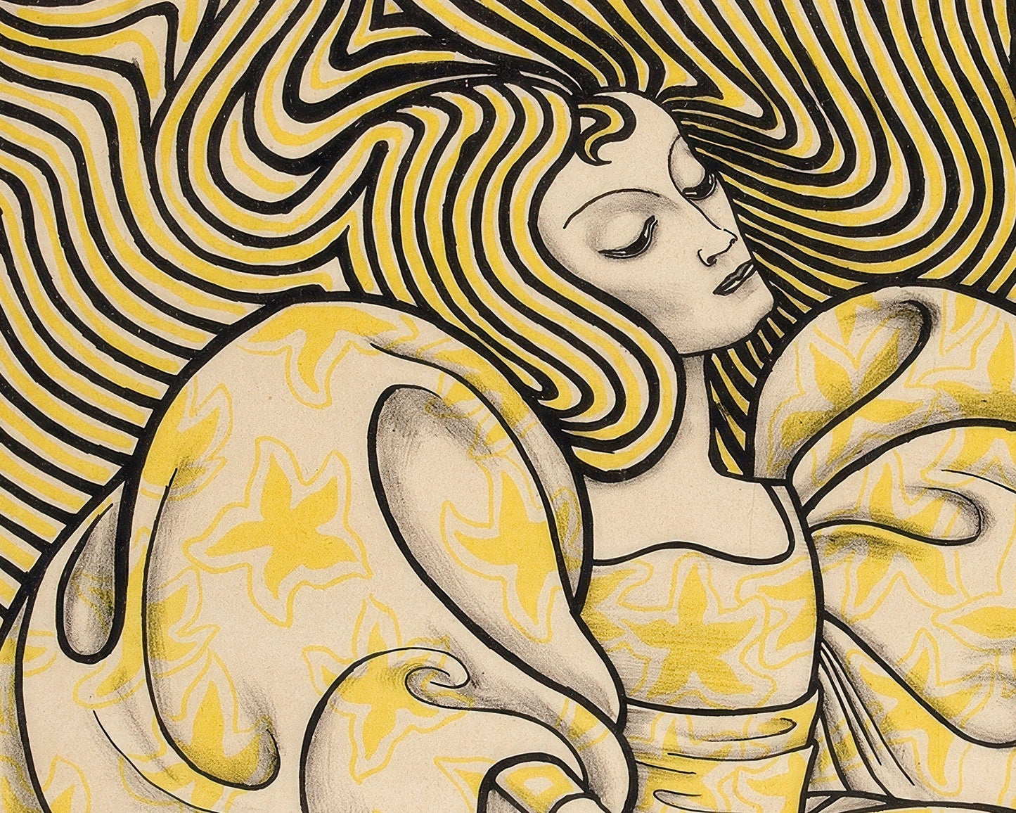Jan Toorop "Delftsche Slaolie" (c.1894) - Mabon Gallery