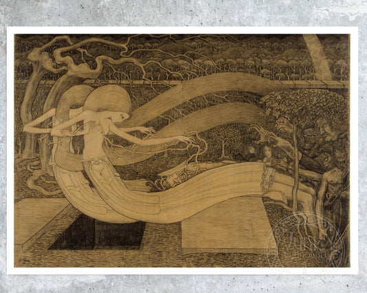 Jan Toroop "O Grave, Where is thy Victory?" (c.1892) - Mabon Gallery
