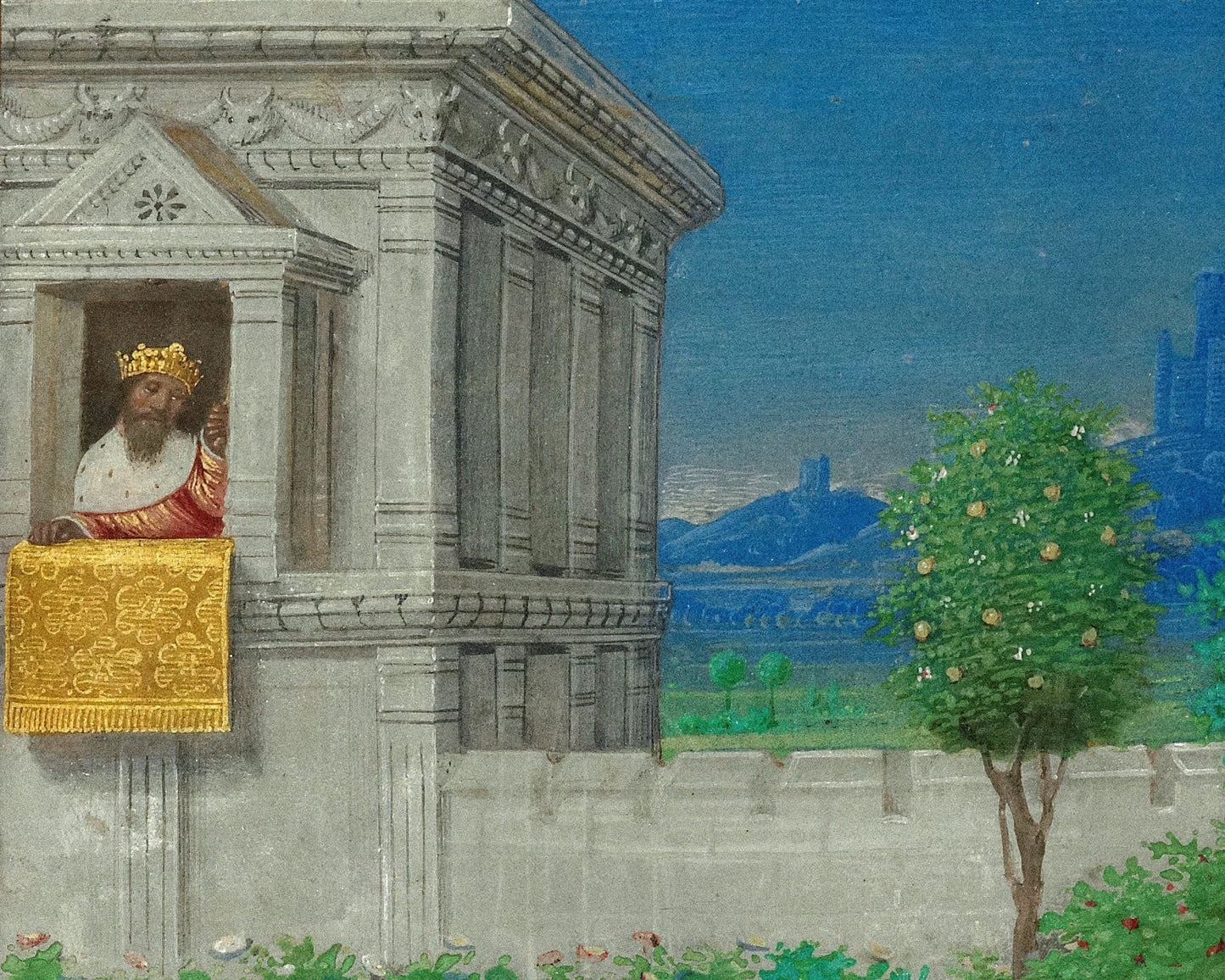 Jean Bourdichon "Bathsheba Bathing" (c.1498) - Mabon Gallery