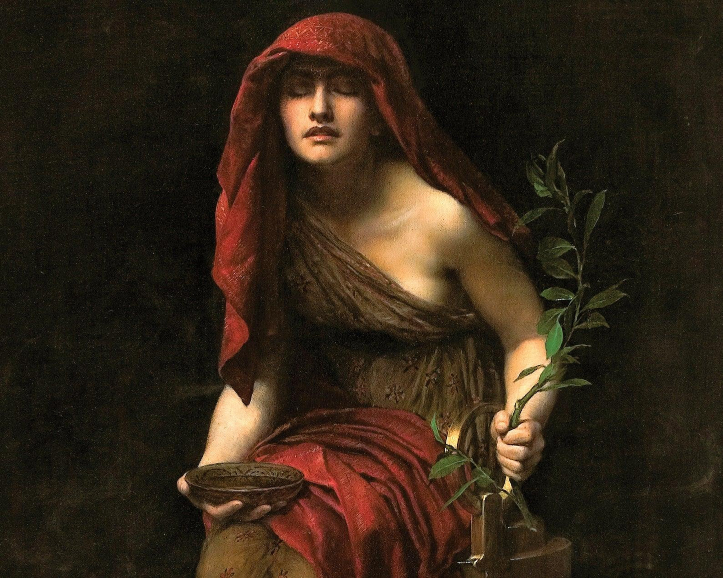 John Collier "The Priestess of Delphi" (c.1891) - Mabon Gallery