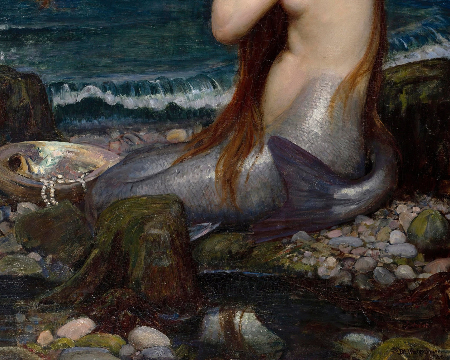 John William Waterhouse "A Mermaid" (c.1900) - Mabon Gallery