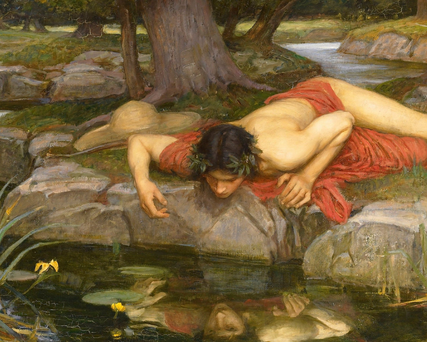 John William Waterhouse "Echo and Narcissus" (c. 1903) - Mabon Gallery