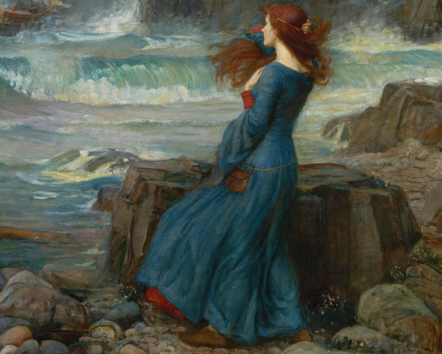 John William Waterhouse "Miranda" (c. 1916) - Mabon Gallery