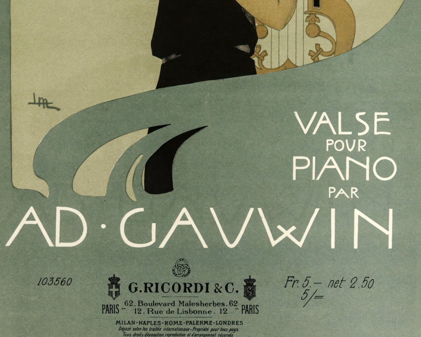 Leopoldo Metlicovitz "Sapho" (c1900) - Mabon Gallery