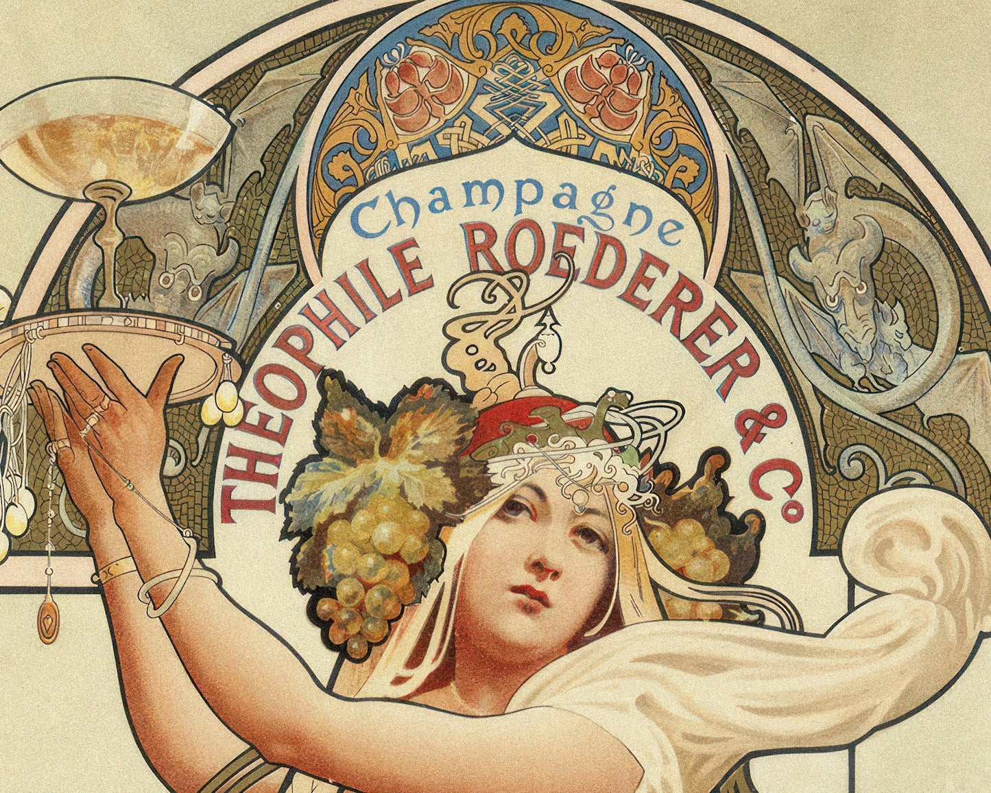 Louis - Théophile Hingre "Pair of Art Nouveau Advertisements" (c.1897) - Mabon Gallery