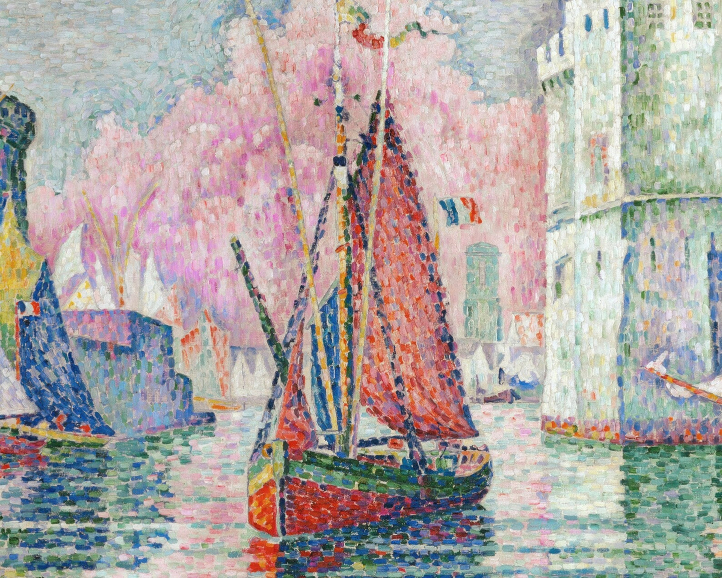 Paul Signac “Entrance to the port of La Rochelle” (c.1921) - Mabon Gallery