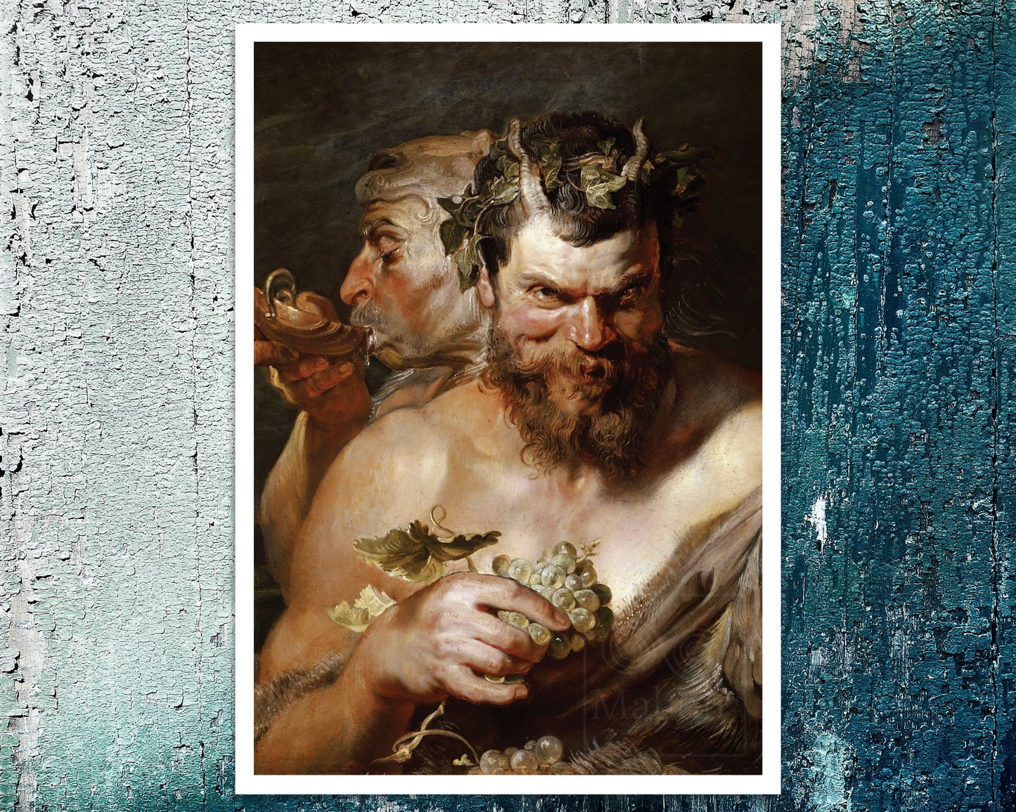 Peter Paul Rubens "Two Satyrs" (c.1618 - 1619) - Mabon Gallery
