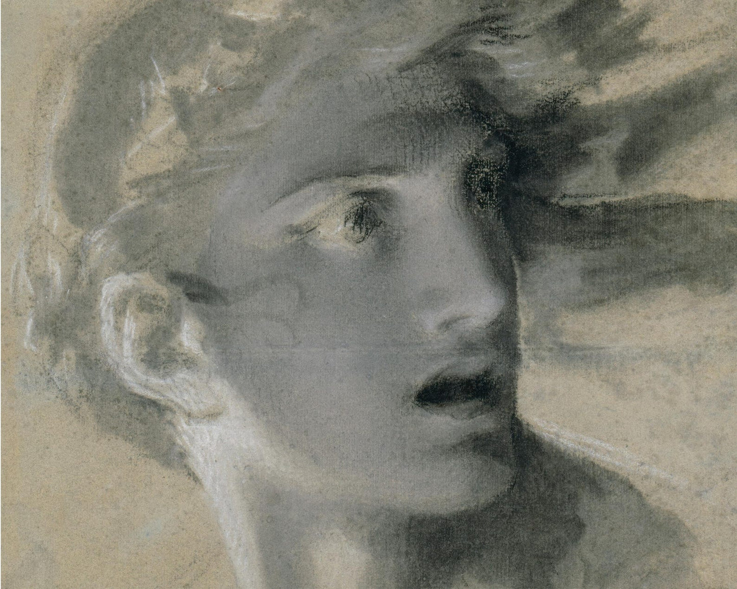 Pierre - Paul Prud'hon "The Head of Vengeance" (c.1804) - Mabon Gallery