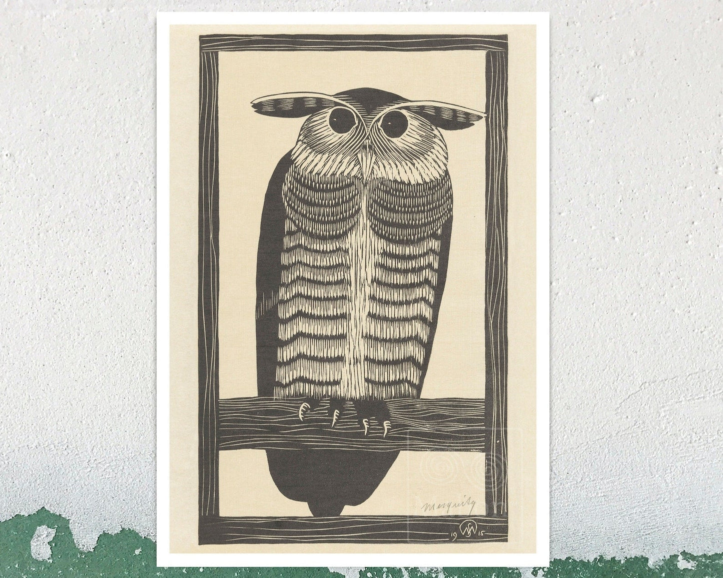 Samuel Jessurun de Mesquita "Hoornuil" / "Horned Owl" (c.1915) - Mabon Gallery