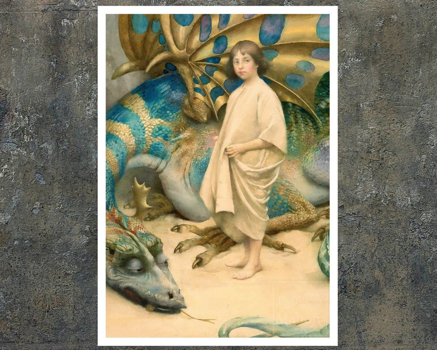 Thomas Cooper Gotch "The Child in the World" (c.1900) - Mabon Gallery