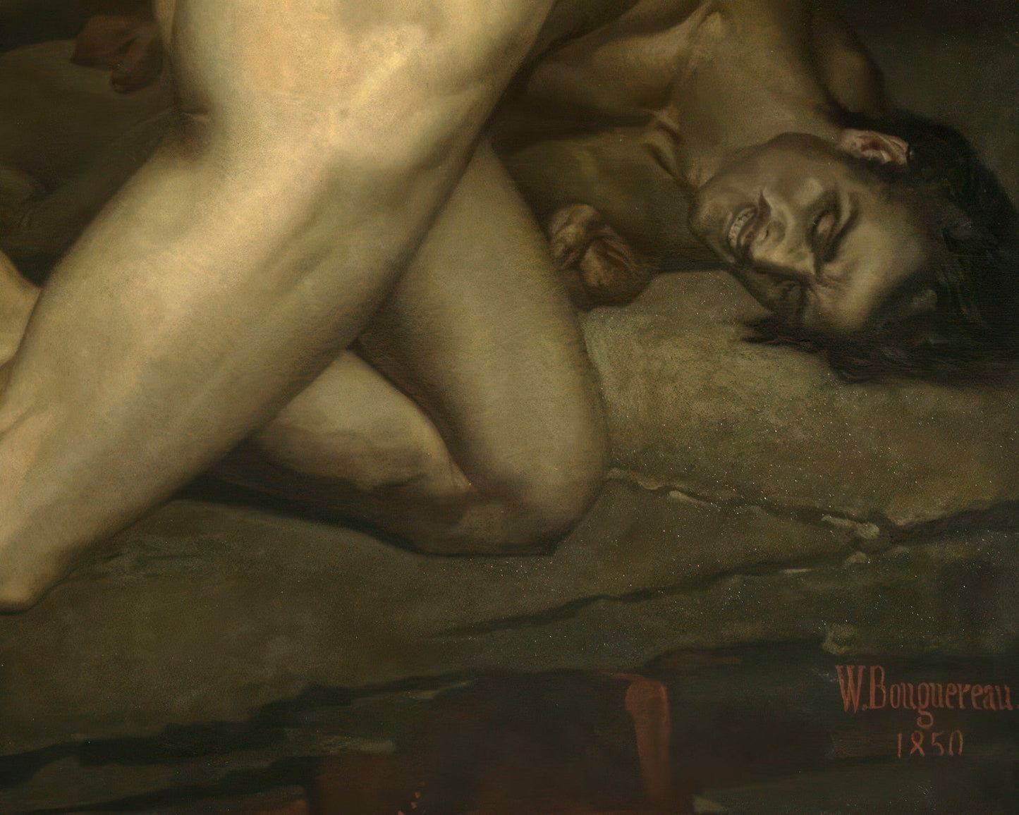 William - Adolphe Bouguereau "Dante and Virgil in Hell" (c.1850) - Mabon Gallery