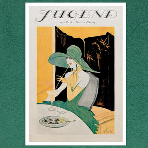 A. Deiser "Jugend 1924 Nr.38" Vintage Magazine Cover Artwork - Mabon Gallery