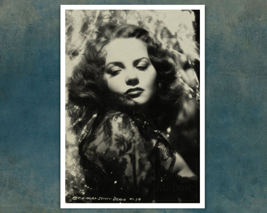 A L “Whitey” Schafer “Janet Blair” (c.1941) – Vintage Photo Portrait - Mabon Gallery