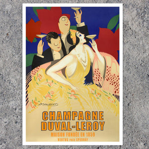 Achille Mauzan "Champagne Duval Leroy" (c.1923) - Mabon Gallery