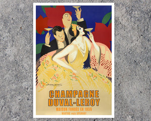 Achille Mauzan "Champagne Duval Leroy" (c.1923) - Mabon Gallery