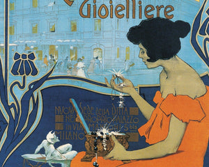 Adolfo Hohenstein "A. Calderoni Gioielliere" (c.1898) - Mabon Gallery