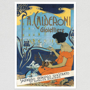Adolfo Hohenstein "A. Calderoni Gioielliere" (c.1898) - Mabon Gallery