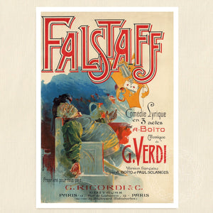 Adolfo Hohenstein "Falstaff" (c.1894) - Mabon Gallery