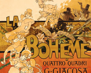 Adolfo Hohenstein "La bohème" (c.1895) - Mabon Gallery