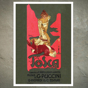 Adolfo Hohenstein "Tosca" (c.1899) - Mabon Gallery