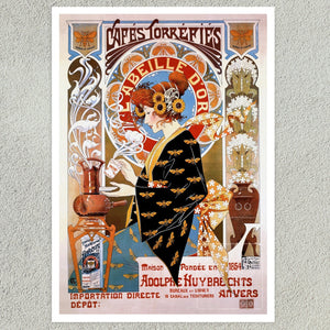 Adolphe Crespin "Cafes Torrefies - La Belle D'Or" (c.1895 - 1898) - Mabon Gallery