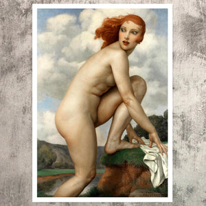 Adrien Thevenot "The Surprised Bather" (c.1920) - Mabon Gallery