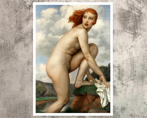 Adrien Thevenot "The Surprised Bather" (c.1920) - Mabon Gallery